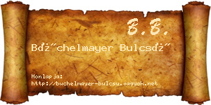 Büchelmayer Bulcsú névjegykártya